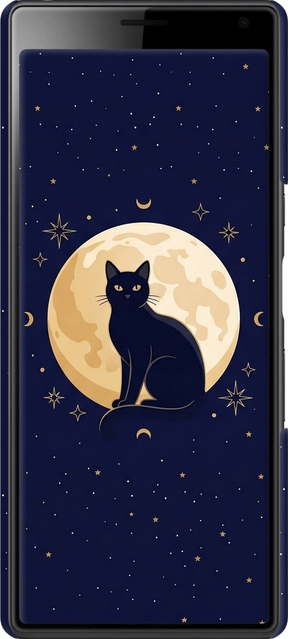3D пластиковый матовый чехол Cute Cat Celestial/Witchy для Sony Xperia 10 Plus I4213 - 6787m-1690 изображение 