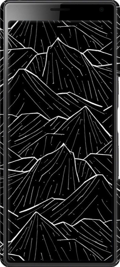 2D пластиковый чехол С изображением Темных гор для Sony Xperia 10 Plus I4213 - 6489t-1690 изображение 