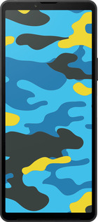 Силиконовый чехол Желто-голубой камуфляж для Sony Xperia 10 VI - 1084u-3976 изображение 