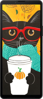 Силиконовый чехол Осенний кот для Sony Xperia 10 VI - 4026u-3976 изображение 