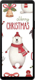 Силиконовый чехол Merry Christmas для Sony Xperia 10 VI - 4106u-3976 изображение 