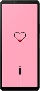 Силиконовый чехол Подзарядка сердца1 для Sony Xperia 10 VI - 4275u-3976 изображение 