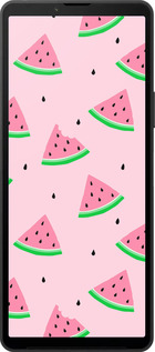 Силиконовый чехол Розовый арбуз для Sony Xperia 10 VI - 4314u-3976 изображение 