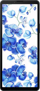 Силиконовый чехол Голубые орхидеи для Sony Xperia 10 VI - 4406u-3976 изображение 