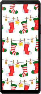 Силиконовый чехол Новогодний 9 для Sony Xperia 10 VI - 4622u-3976 изображение 