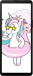 Силиконовый чехол Crown Unicorn для Sony Xperia 10 VI - 4660u-3976 изображение 