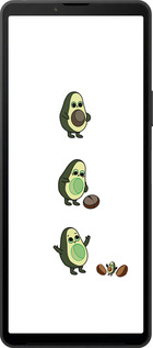 Силиконовый чехол Авокадо 1 для Sony Xperia 10 VI - 4857u-3976 изображение 