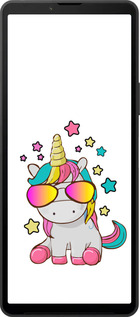 Силиконовый чехол Единорог в очках для Sony Xperia 10 VI - 4879u-3976 изображение 