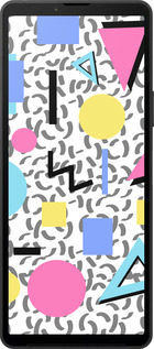 Силиконовый чехол Color shapes для Sony Xperia 10 VI - 4893u-3976 изображение 