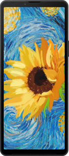 Силиконовый чехол Цветы желто-голубые для Sony Xperia 10 VI - 5308u-3976 изображение 