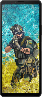 Силиконовый чехол Воин ЗСУ для Sony Xperia 10 VI - 5311u-3976 изображение 