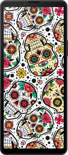 Силиконовый чехол Черепа для Sony Xperia 10 VI - 5471u-3976 изображение 