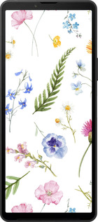 Силиконовый чехол Цветочный фон v2 для Sony Xperia 10 VI - 5472u-3976 изображение 