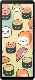 Силиконовый чехол Суши паттерн для Sony Xperia 10 VI - 5583u-3976 изображение 