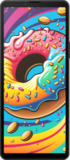 Силіконовий чехол Пончик веселка для Sony Xperia 10 VI - 5584u-3976 изображение 