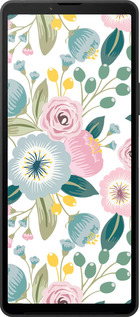 Силиконовый чехол Цветочные обои v2 для Sony Xperia 10 VI - 5602u-3976 изображение 