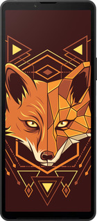 Силиконовый чехол Лиса геометрия для Sony Xperia 10 VI - 5607u-3976 изображение 