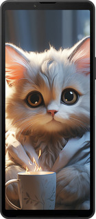 Силіконовий чехол Білий кіт для Sony Xperia 10 VI - 5646u-3976 изображение 