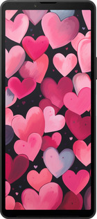 Силиконовый чехол Сердечки 4 для Sony Xperia 10 VI - 5662u-3976 изображение 