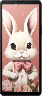 Силиконовый чехол Зайчик для Sony Xperia 10 VI - 5669u-3976 изображение 