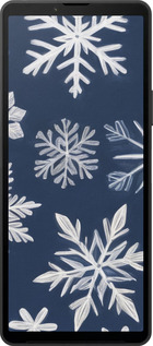 Силиконовый чехол Снежинки для Sony Xperia 10 VI - 5821u-3976 изображение 