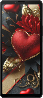 Силиконовый чехол Сердечки v2 для Sony Xperia 10 VI - 5832u-3976 изображение 