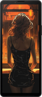 Силиконовый чехол Чехол для телефона Девушка в баре для Sony Xperia 10 VI - 5947u-3976 изображение 