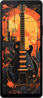 Силиконовый чехол Гитара для Sony Xperia 10 VI - 5957u-3976 изображение 