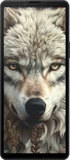 Силиконовый чехол Волчий взгляд для Sony Xperia 10 VI - 6066u-3976 изображение 