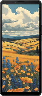 Силіконовий чехол Українське поле для Sony Xperia 10 VI - 6082u-3976 изображение 