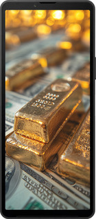 Силиконовый чехол Слитки и доллары для Sony Xperia 10 VI - 6105u-3976 изображение 