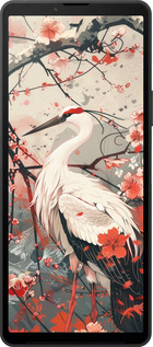 Силіконовий чехол Лелека у цвіту сакури для Sony Xperia 10 VI - 6109u-3976 изображение 