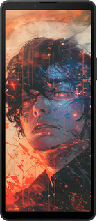 Силиконовый чехол Лицо в пламени для Sony Xperia 10 VI - 6127u-3976 изображение 