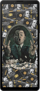 Силиконовый чехол Волк с валл стрит для Sony Xperia 10 VI - 6287u-3976 изображение 