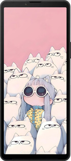 Силиконовый чехол Малышка с котами для Sony Xperia 10 VI - 6295u-3976 изображение 