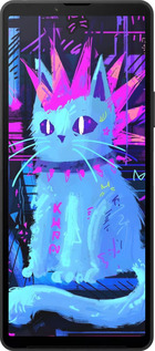 Силиконовый чехол Кот панк для Sony Xperia 10 VI - 6311u-3976 изображение 