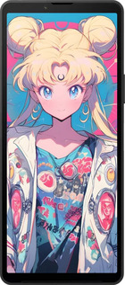 Силиконовый чехол Сейлор Мун 2 для Sony Xperia 10 VI - 6351u-3976 изображение 