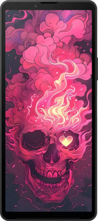 Силиконовый чехол Череп арт для Sony Xperia 10 VI - 6385u-3976 изображение 