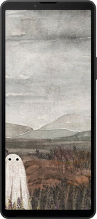 Силиконовый чехол Одинокий призрак на фоне гор для Sony Xperia 10 VI - 6486u-3976 изображение 