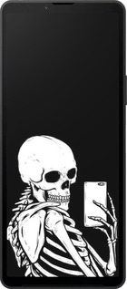 Силіконовий чехол Скелет робить Selfie для Sony Xperia 10 VI - 6535u-3976 изображение 