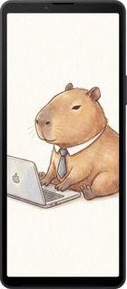 Силіконовий чехол Funny Capybara CEO Working для Sony Xperia 10 VI - 6777u-3976 изображение 