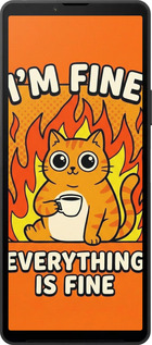 Силиконовый чехол Funny Cat для Sony Xperia 10 VI - 6786u-3976 изображение 