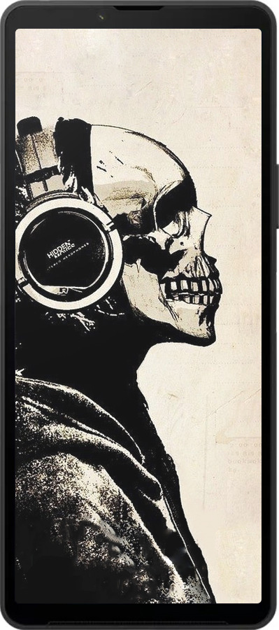 Силиконовый чехол Скелет-меломан v2 для Sony Xperia 10 VI - 1200u-3976 изображение 