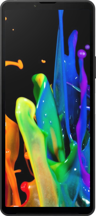 Силиконовый чехол брызги краски для Sony Xperia 10 VI - 3957u-3976 изображение 