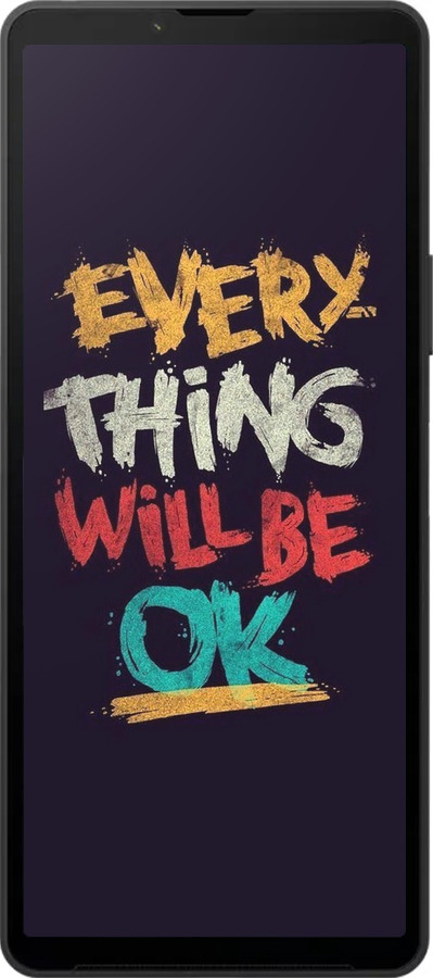 Силиконовый чехол Все будет хорошо для Sony Xperia 10 VI - 4068u-3976 изображение 