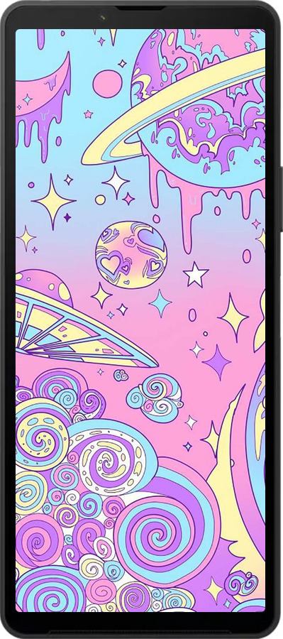 Силіконовий чехол Рожева галактика для Sony Xperia 10 VI - 4146u-3976 изображение 