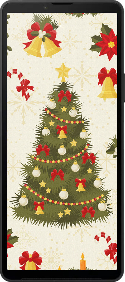 Силиконовый чехол Новогодняя елка для Sony Xperia 10 VI - 4198u-3976 изображение 