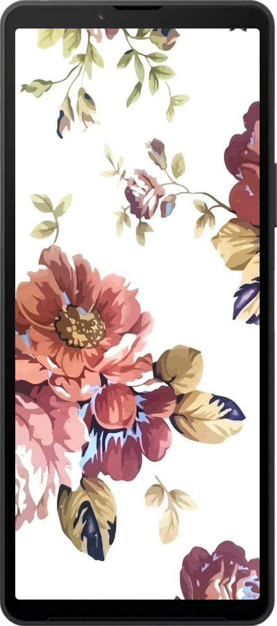 Силіконовий чехол Vintage flowers для Sony Xperia 10 VI - 4333u-3976 изображение 