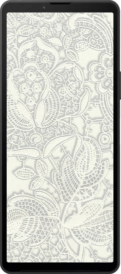 Силиконовый чехол Белое кружево для Sony Xperia 10 VI - 4383u-3976 изображение 