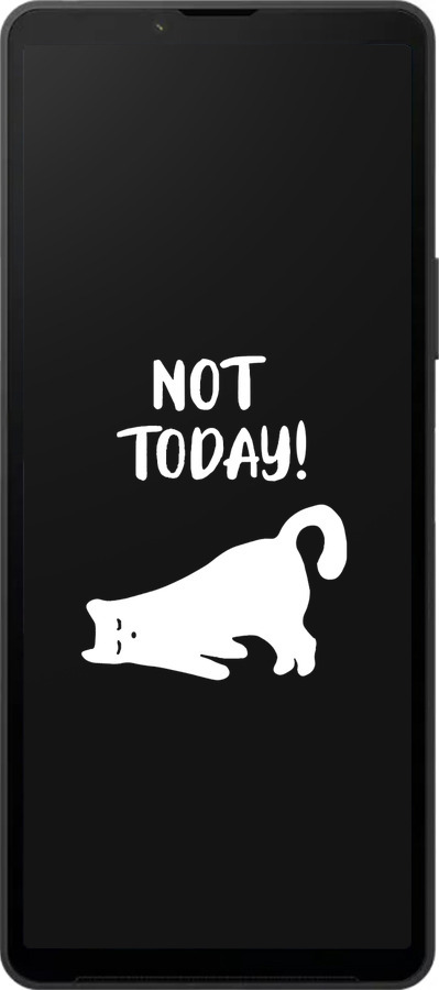 Силиконовый чехол Уставший кот для Sony Xperia 10 VI - 4535u-3976 изображение 